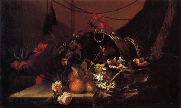 MONNOYER, Jean-Baptiste Flowers and Fruit Norge oil painting art
